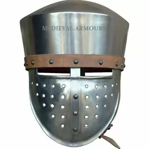 Casco Medieval Gran Caballero Armadura Funcional Cruzado Casco Templario - Imagen 1 de 3