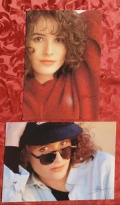 LOT 2 PHOTOS 21 X 30 ELSA LUNGHINI A SES DEBUTS AVEC SIGNATURE PRÉ-IMPRIMÉE - Picture 1 of 1