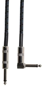 Cavo per chitarra intrecciato retrò, spina ad angolo retto a spina, 3 m, blu/nero - 190.304UK - Foto 1 di 3