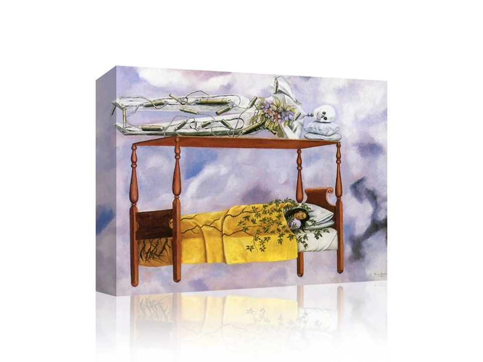 Frida Kahlo - The Dream 12x16  -  CANVAS or PRINT WALL ART - Image 1 of 4