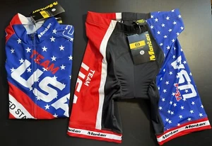 MONTON CYCLING EVO JERSEY & SHORT SET TEAM USA SIZE XL TAGS INTACT - Picture 1 of 21
