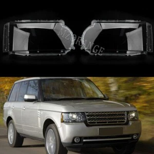 Pair Headlight Lens Cover For Land Rover Range Rover Vogue 2010-2013 Executive - Picture 1 of 14