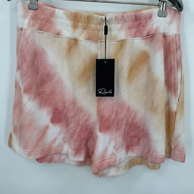Pantalones Cortos de Salón Rails Jane Gradient Pull-On Puesta de Sol Tie Dye Talla L Para Mujer Nuevos con Etiquetas Rosa Foto 1 de 4