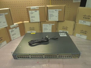 Cisco WS-C2960-48PST-L 2960 48 port POE switch. 90 Day's warranty . Real time - Picture 1 of 4