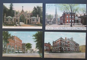 UTICA N.Y. Early 1900s Postcards (4) Genesee St./Cemetery/Ft.Schuyler Club/Post - Picture 1 of 2