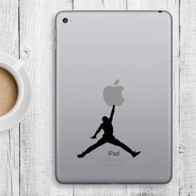 JUMPING MAN Apple iPad Decal Sticker fits iPad Mini, iPad Air & iPad Pro models - Image 1 of 2