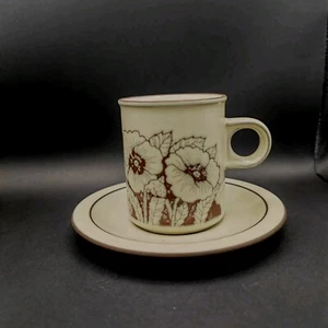 Hornsea Cornrose Espresso Cup & Saucers Spare Retro Vintage 1970's Beige 180ml. - Picture 1 of 6