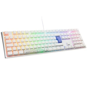 Ducky One 3 Classic Pure White Gaming Tastatur, RGB LED - MX-Blue - Bild 1 von 10