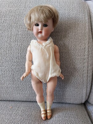 Antique 19th Century CM Bergmann Simon & Halbig Bisque Composite Girl