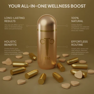 Golden Bullet - Premium Herbal Supplement for Men's Vitality & Stamina - Picture 1 of 7