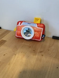 Fisher Price Camera Plush Baby Pretend Toy Soft Crinkle Mirror Photographer - Picture 1 of 5