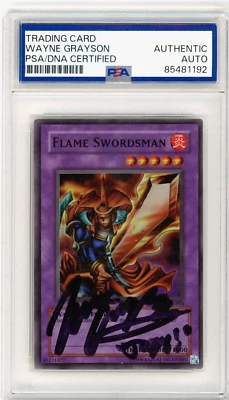 PSA Signed Wayne Grayson Flame Swordsman Legend of Blue Eyes LOB-003 - Image 1 of 2