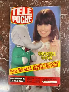 REVUE LIVRE TÉLÉ POCHE 1983 N° 930 CHANTAL GOYA ET FIGURINE BABAR - Picture 1 of 1