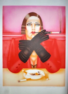 Shimon Okshteyn lithographie signée numérotée surréalisme art fantastique art - Imagen 1 de 1