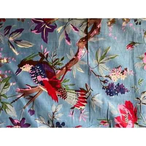 25 Yard Hand Block Print Handmade Cotton Indian Natural Sewing Crafts Fabric Lot - Picture 1 of 3