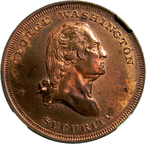 Medalla Security/Pro Patria 1859 de Robert Lovett JR NGC MS 64 RB (40-1) - Imagen 1 de 4