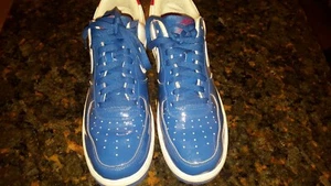 2006 NIKE AIR FORCE 1 SHEED LOW DETROIT PISTONS BLUE/WHITE/RED 306347411 SZ 12 - Picture 1 of 6