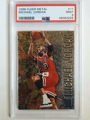 1996 Fleer Metal Michael Jordan #11 - PSA 9 - Imagem 1 de 2