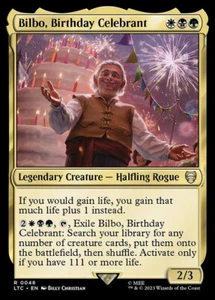 *MtG: 4x BILBO, CELEBRANTE DE CUMPLEAÑOS - Comandante Lord Rings Tales of Middle-Earth* - Imagen 1 de 1