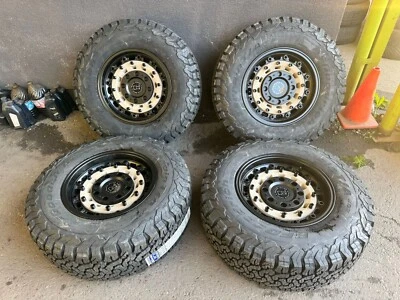 17x9.5BLACK RHINO ARSENAL SAND WHEELSRIMS 33” BFGKO2 TIRESDODGE RAM 1500 5x139.7 - Image 1 of 4