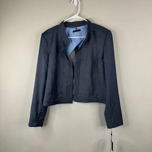 Tommy Hilfiger Blazer Jacket Womens Size 16 Open Front Long Sleeve Business NWT - Picture 1 of 10
