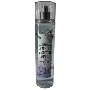 Bath & Body Works Lavender & Cotton Flower Fine Fragrance Mist 8 fl oz / 236 ml - Picture 1 of 5