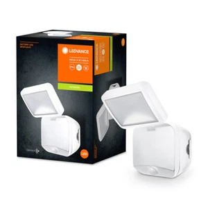 LED Außenstrahler Spotlight Weiß IP54 4W 260lm 4000K für 4 x D Batterie Sensor - Bild 1 von 5