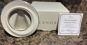 LENOX The Ivory and Gold Memorable Photo Frame 5” - Picture 1 of 3