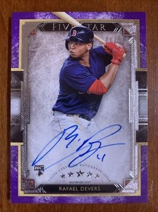 Rafael DEVERS🔥2018 Topps Five Star RC On Card AUTO #FSA-RD NM 21/50 Red Sox📈 - Picture 1 of 3