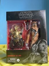 Hasbro Star Wars The Black Series 6  C3po & Chewbacca Action Figures  E8440