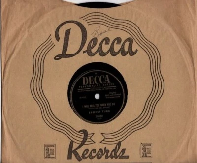 Ernest Tubb- Dear Judge / I Will Miss You When You Go 10" 78 - Image 1 of 4