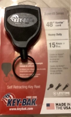 Key-Bak Super48 HD 8oz. Locking Retractable Key Holder, 48" Retractable Cord,... - Image 1 of 4