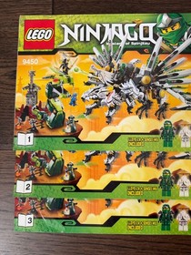 LEGO NINJAGO: Epic Dragon Battle (9450)-99% complete+FIGS+Instructions