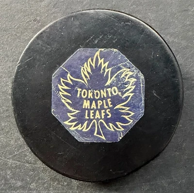 1968/69 Official NHL Toronto Maple Leafs Game Puck Converse Art Ross CCM U.S.A. - Image 1 of 4