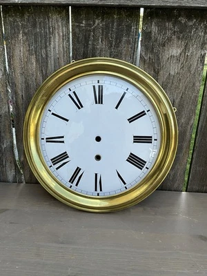 Large Jewelers Regulator Precision Clock  Original Porcelain Dial  w/ Bezel , - Image 1 of 4