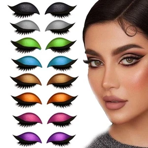 3-in-1 Eyeshadow Eyelash Stickers Self-Adhesive Eye Makeup Stickers Women - Picture 1 of 18