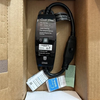 Caseta by Lutron Smart Outdoor Plug-In Switch ~ PD-150UT-BL - Image 1 of 4