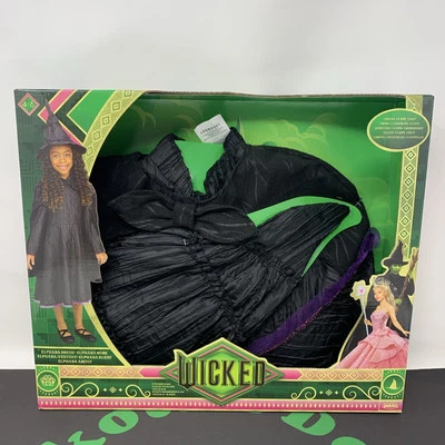 Wicked Deluxe Elphaba Dress Robe Cape Hat Child Dress Set Size 4-6X - Image 1 of 2