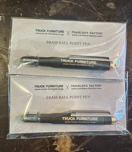 TRAVELER’S NOTEBOOK X TRUCK FURNITURE BRASS BALLPOINT PEN Limited Edition - Picture 1 of 1