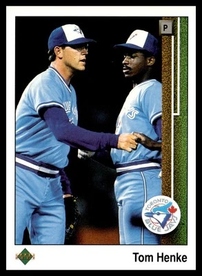 1989 Upper Deck #264 Tom Henke Toronto Blue Jays Baseball Card - Image 1 of 2