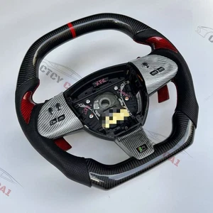 Custom Carbon Fiber Steering Wheel for 2008-2015 Jaguar XF X250 XK XKR - Picture 1 of 6