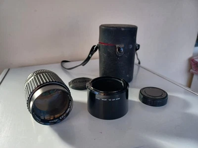 Pentax 135mm f/2.5 PK Bayonet vintage Lens Manual Prime inc hood, caps & case - Image 1 of 4