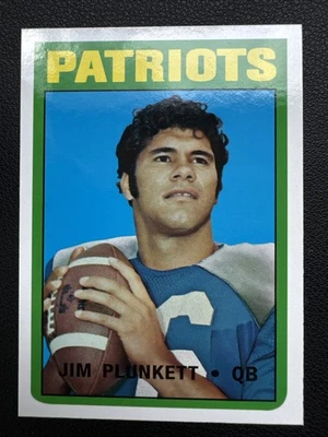 2012 TOPPS Reprint💥 JIM PLUNKETT💥 #65 🏈PATRIOTS ROOKIE - Image 1 of 2