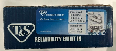 T & S B-1115-LN Grifo Montaje en Pared 4" Centros Menos Boquilla Nuevo ENVÍO GRATUITO Foto 1 de 3