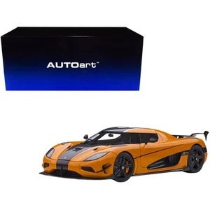 Coche modelo Koenigsegg Agera RS cono naranja con detalles de carbono negro 1/18 de... - Imagen 1 de 1