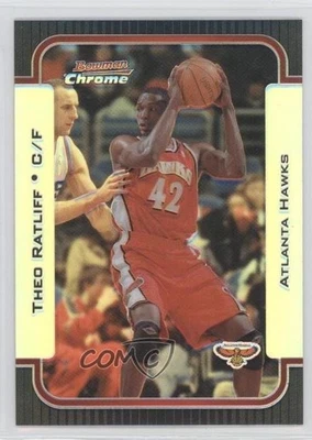 2003-04 Bowman Rookies & Stars Chrome Refractor /300 Theo Ratliff #99 - Image 1 of 2