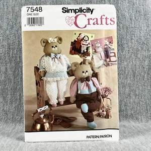 Simplicity 7548 Animales o Muñecas con Ropa Bloque de Madera Cuerpos Patrón de Costura - Imagen 1 de 4