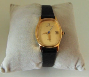 ZENITH QUARZO  SWISS OROLOGIO DONNA VINTAGE - CINTURINO PELLE - Imagen 1 de 4