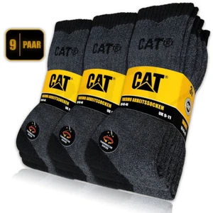 9 paires de chaussettes d'hiver CAT® CATERPILLAR THERMO chaussettes chaussettes de travail chaussettes chaudes - Photo 1/12