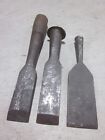 Vintage Antique BUCK Heavy TIMBER Slick FRAMING Chisel Set x3 Woodworking Tools